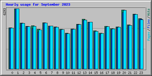 Hourly usage for September 2023