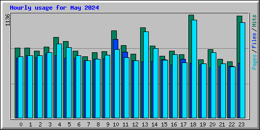 Hourly usage for May 2024