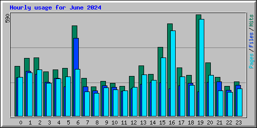 Hourly usage for June 2024